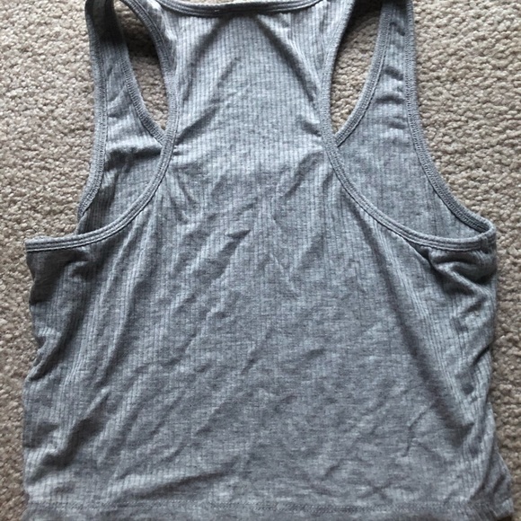 Garage Grey Crop Tank - Picture 2 of 2